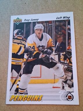 Troy Loney Pittsburgh Penguins NHL Hockey Trading Cards Set